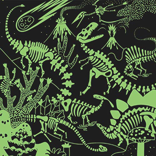 MudPuppy- Glow in Dark Puzzle/Dinosaurs Illuminated Rompecabezas, Multicolor (356665)