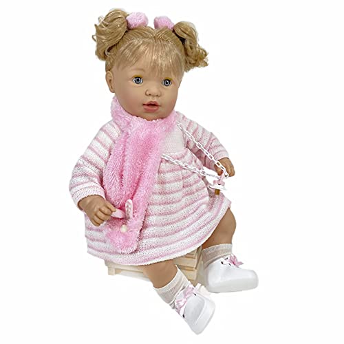 Muñeca Claudia (R/1574), Muñeca de 55cm Ideal para niños más gradecitos, Abre y Cierra los ojitos. Presentada en Estuche de cartón