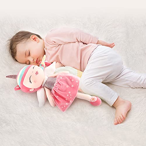 Muñecas para Niñas 17''/43cm Peluche de Unicornio para Niñas, Con Bolsa de Almacenamiento, Maravilloso regalo para niñas de 1 año (rosa)