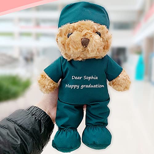 Muñeco de Peluche con Texto Personalizado, Osos, Doctor y Enfermera, Osito de Peluche, Peluche, Regalo de la Temporada de graduación para niños, Estudiante de Medicina