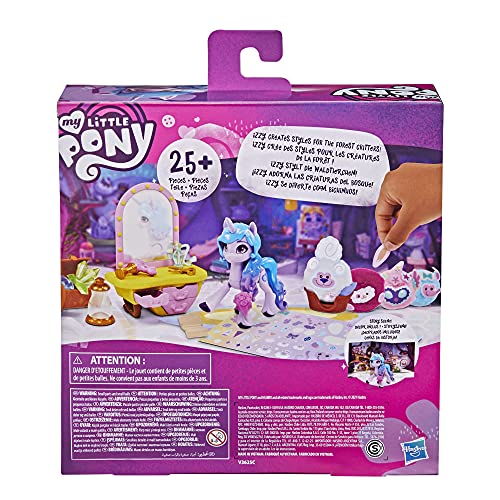 My Little Pony: A New Generation - Izzy Moonbow Escenarios mágicos - Poni Morado y 25 Accesorios