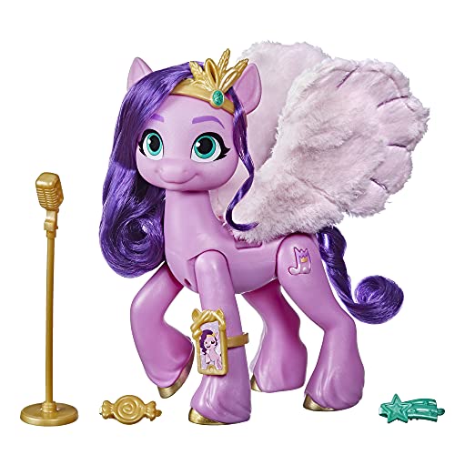 My Little Pony: A New Generation - Princess Petals Estrella de canción - Poni Rosada de 15 cm Que Canta y Reproduce música - A Partir de 5 años (F1796)