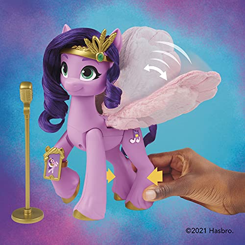 My Little Pony: A New Generation - Princess Petals Estrella de canción - Poni Rosada de 15 cm Que Canta y Reproduce música - A Partir de 5 años (F1796)