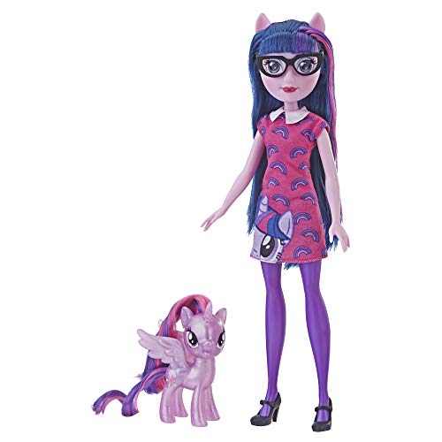 My Little Pony Equestria Girls Through The Mirror Twilight Sparkle - Muñeca de Moda de 11 Pulgadas con Figura de Pony púrpura, Traje y Zapatos extraíbles, a Partir de 5 años