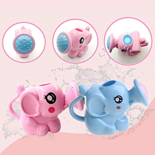 MYBOON - Regadera de Elefante pequeña Divertida para bebés y niños, Juguetes para Jugar al baño, regadera de plástico, regadera, Color Rosa