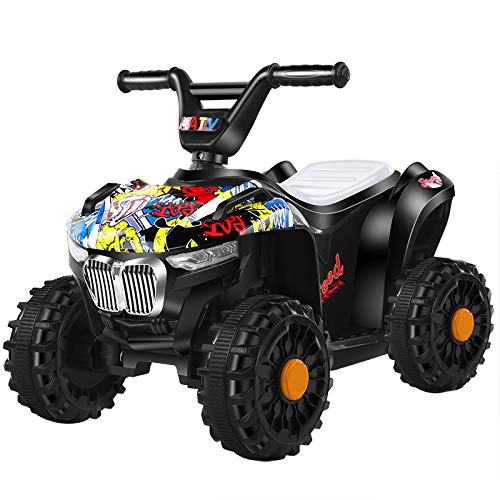 NA ZGGYA RC 4x4 Off-Road Children's Vehicle, Control Remoto 2.4GH 4WD, ATV + Frente LED + Música + Neumáticos De Plástico A Prueba De Explosiones, Asiento Acolchado, Color Opcional