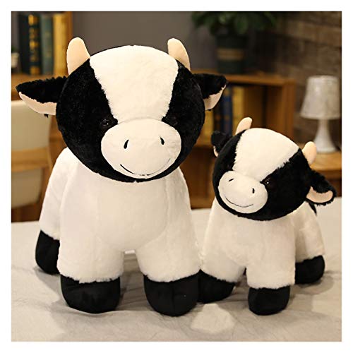 Naikaxn Peluche 30-55cm Muñeca esponjosa Adorable Bull Adorable BORTE Milly Toy PELUMINIO RELUSTIZADA COMPA DE COMPA DE VACAJE LOS Juguetes SOBLEROS para EL Regalo Relleno Muñeca para coleccionar