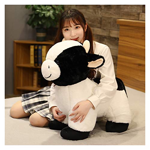 Naikaxn Peluche 30-55cm Muñeca esponjosa Adorable Bull Adorable BORTE Milly Toy PELUMINIO RELUSTIZADA COMPA DE COMPA DE VACAJE LOS Juguetes SOBLEROS para EL Regalo Relleno Muñeca para coleccionar