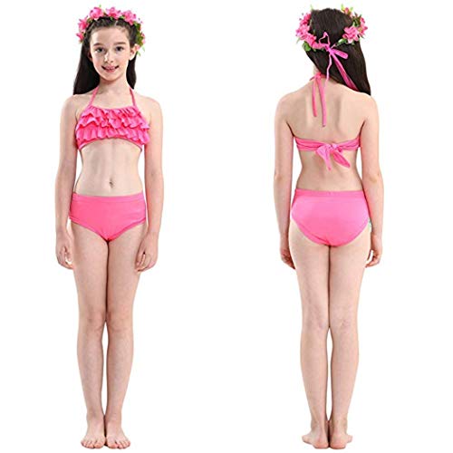 NAITOKE Niñas Cola de Sirena con Bikini para Fiesta de Natación Cosplay,DH52,120