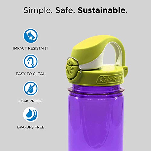 Nalgene Trinkflasche Everyday Otf Kids - Botella de agua para bicicletas, Azul, 0.35 L