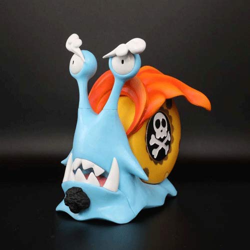 NAMFXH One Piece Shiping Phone Gusano Escritorio de la computadora Decoración PVC Anime Modelo de Personaje Regalo Muñeca de Juguete Figura Decoración Altura-4.73in