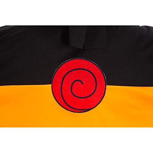 Naruto Disfraz Uzumaki 5 Piezas Naranja Negro - M