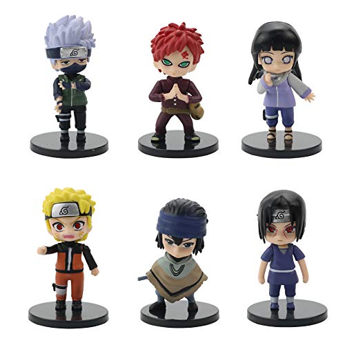 Naruto - Juego de 12 figuras de Naruto con forma de personajes de Naruto