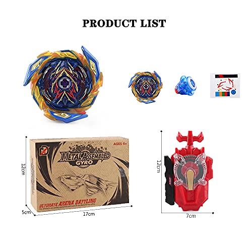 NBWS Beyblade Burst Turbo Set Gyro Burst Peonza Set 4D Bayblade Juguete Regalo + Lanzador con Caja