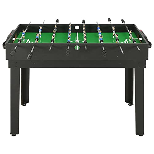 Negro MDF Mesa multijuegos 15 en 1 Negro 121x61x82 cmDeportes Juegos de Interior