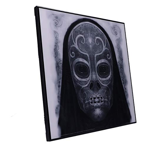 Nemesis Now Harry Potter Death Eater Mask - Cuadro Decorativo (32 cm), Color Blanco y Negro