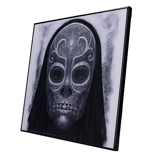 Nemesis Now Harry Potter Death Eater Mask - Cuadro Decorativo (32 cm), Color Blanco y Negro