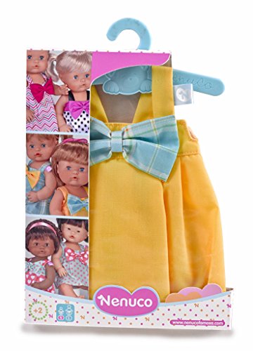 Nenuco Ropita con percha 42cm, Vestido Amarillo (Famosa 700012824)