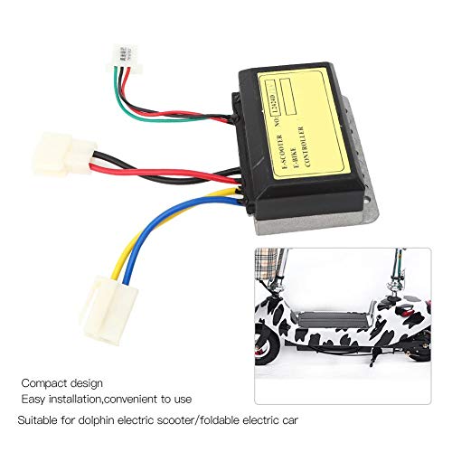 Neufday Controlador de Cepillo de 12 V 250 W, Controlador de Motor de Cepillo de 3 líneas, reemplazo para Scooter eléctrico, Coche eléctrico Plegable