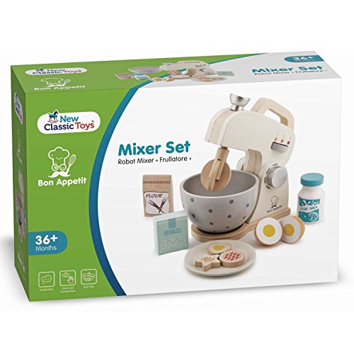 New Classic Toys 10707 - Juego de mezcladores para Cocina y Alimentos, Color Blanco