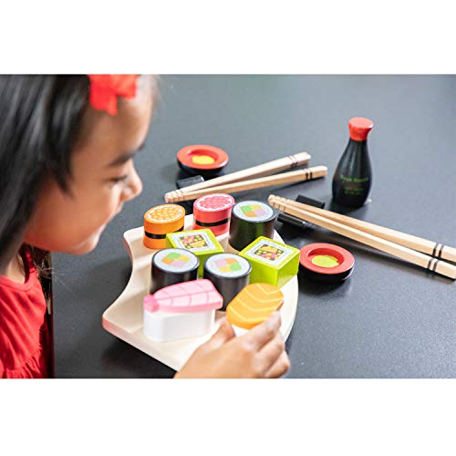 New Classic Toys Toys-10593 Pretend Play-Sushi Set, Multicolore Color (10593)