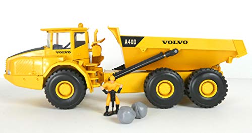 New Ray-Dumper Volvo A 40D B/O Light & Sound 1/32 camion Miniature, Color multicouleur (01016 A)