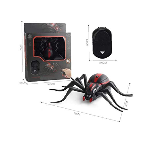 Nicedier Simulación eléctricos de inducción de araña alejado Juega Puntales Tricky Control Artificial de la araña teledirigido infrarrojo niños de Juguete 9915 Tipo 1pc