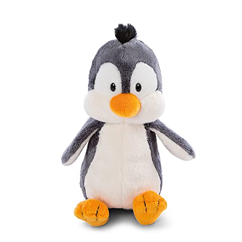 NICI 47262 Suave Juguete 20 cm, niños y bebés – Peluche Esponjoso para abrazar y Jugar – Tiernos pingüinos de la colección de Invierno, Gris/Blanco, Color