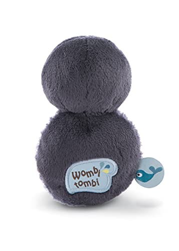 NICI- Agarrador con Sonajero Pingüino Watschili 12cm, Color Gris (46587)