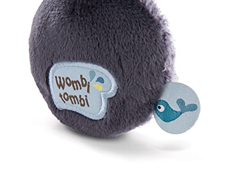 NICI- Agarrador con Sonajero Pingüino Watschili 12cm, Color Gris (46587)