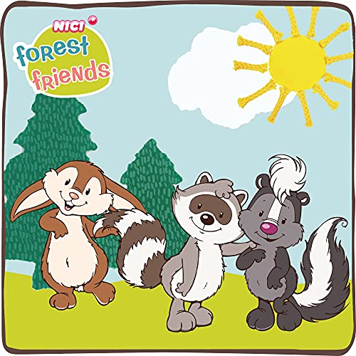 NICI Chiala la tierna 20cm – Mofetas, niños y bebés – Peluches Esponjoso para abrazar y Jugar – Juguetes Suaves para Mascotas – Colección Forest Friends, Color Negro/Gris, 20 cm (47338)