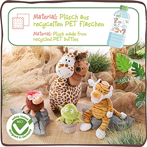 NICI Gisela el Llavero de Planta carnívora Hecho de Materiales sostenibles de 10 cm – Colgante ecológico para Cordones y llaveros – Mini Amuleto de Peluche Suave – Colección Wild Friends GO Green