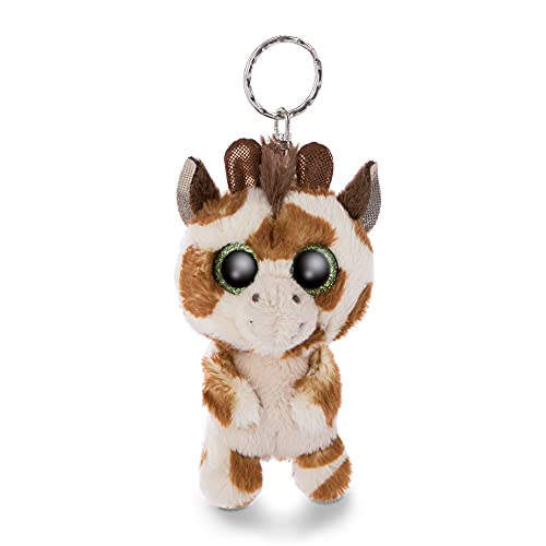 NICI Original – Glubschis Jirafa de Peluche Halla 9 cm – Tiernos Animales del Zoo – Lindo Colgante para Cordones y llaveros – Mini Juguete niños, Color Beige/marrón, (46940)