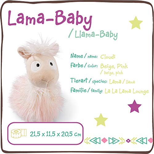 NICI- Peluche Llama bebé Cloudi, 20cm (45404)