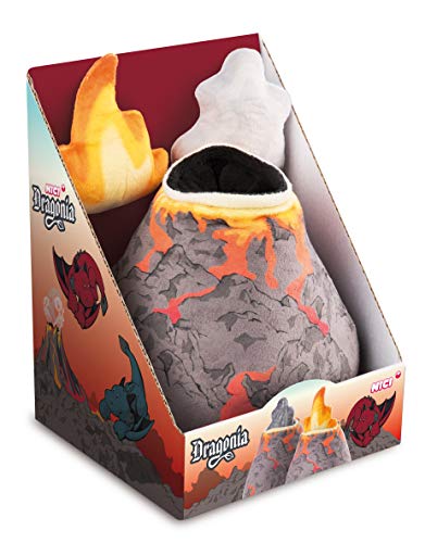 NICI- Volcán de Peluche con Nube de Humo o Fuego Dragonia, Multicolor (46720)