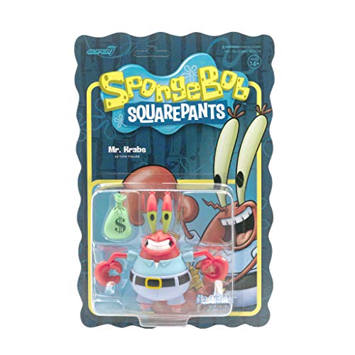 Nickelodeon - Figura de reacción de Bob Esponja de Mr. Krabs Wave 1