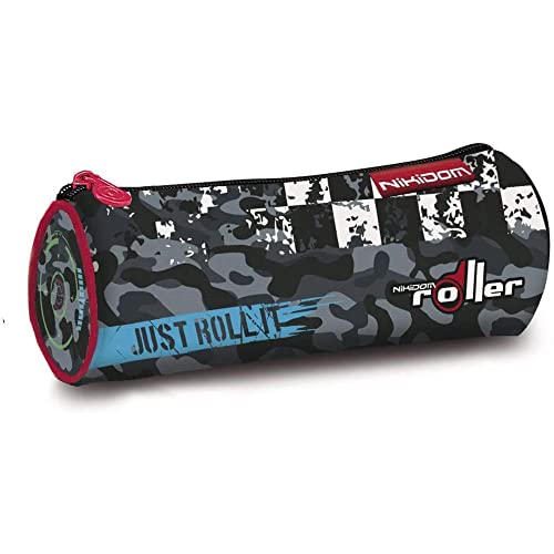 Nikidom - Estuche Escolar - Plumier Gamer - Medidas 23 x 8,5 x 8,5 cm - Peso 0,05 kg - Amplio Espacio Interior - Divertidos Motivos - Material Escolar - Útil Estuche Colores