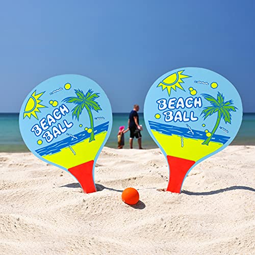 Nimokong Pelota de Playa, Juego de Pelota de Playa de 3 Colores, Utilizada para Reemplazar Las Necesidades Adicionales de Las Raquetas de Playa para la Pelota