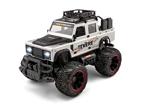 Ninco Racers - Overlander Ténéré Batería Li-Ion. Coche Monster Truck Teledirigido. Escala 1/14. con Luces. Emisora 2,4 GHz. Color Gris. +6 años. NH93174