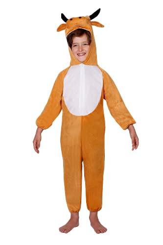 Niños Disfraces de Animales Niños Niñas Unisex Disfraces Cosplay Niños Onesie (Toro, M (para niños de 90 a 105 cm de Altura))