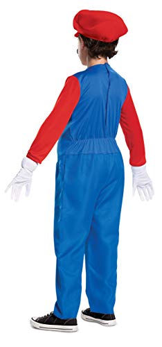 Nintendo Disfraz Deluxe de Mario Super Mario Bros para niños - Talla M