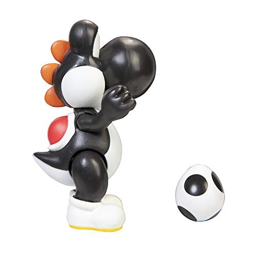 Nintendo Figura de Super Mario de 10 cm - Yoshi Negro con Huevo