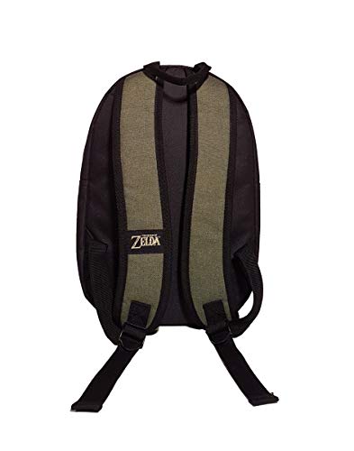 Nintendo Legend Of Zelda Legend Of Zelda Black Woods Boys Backpack, Unisex, Black/Green Mochila infantil 41 centimeters 20 Verde (Green)