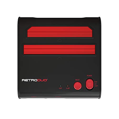 Nintendo NES, Super NES - Consola Retroduo Snes-Nes, Color Rojo Y Negro + 2 Mandos