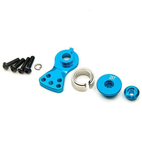 NLLeZ 1SET 25T Dientes Diente Medio Medio SERVO Cano DE ARMO para 1/8 1/10 RC Barco de automóvil FU-TABA/San-WA/Tactic/ACOMS/TA-Miya/AITEC/TRAXXAS/SAVOX, 21mm Rojo (Color : 21MM)