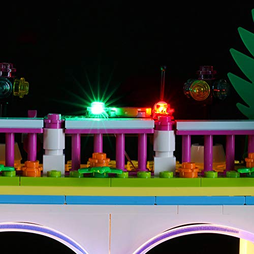 Nlne Kit De Iluminación Led para Lego Friends Resort De Heartlake City,Compatible con Ladrillos De Construcción Lego Modelo 41347 (NO Incluido En El Modelo)