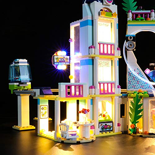 Nlne Kit De Iluminación Led para Lego Friends Resort De Heartlake City,Compatible con Ladrillos De Construcción Lego Modelo 41347 (NO Incluido En El Modelo)