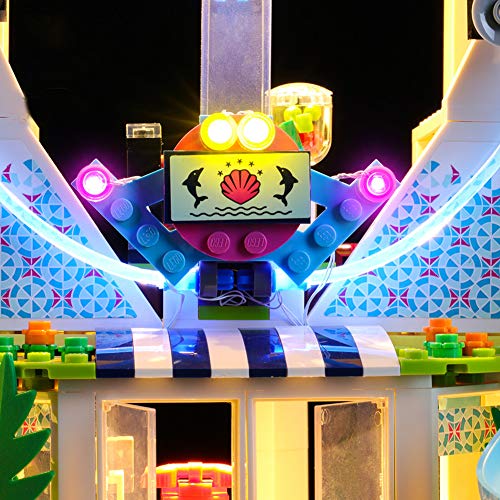 Nlne Kit De Iluminación Led para Lego Friends Resort De Heartlake City,Compatible con Ladrillos De Construcción Lego Modelo 41347 (NO Incluido En El Modelo)