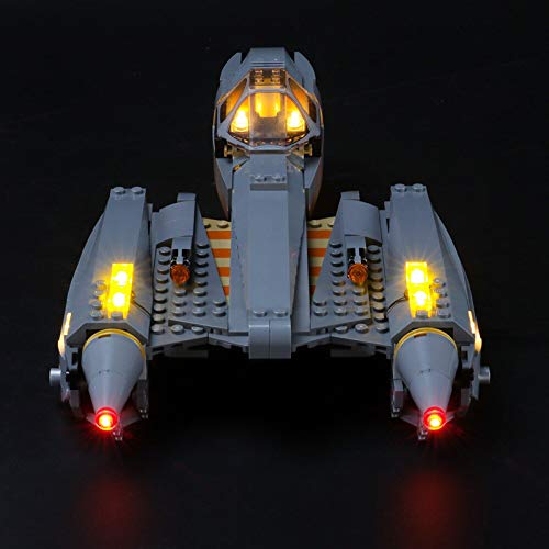 Nlne Kit De Iluminación Led para Lego Star Wars TM Caza Estelar del General Grievous, Compatible con Ladrillos De Construcción Lego Modelo 75286 (NO Incluido En El Modelo)