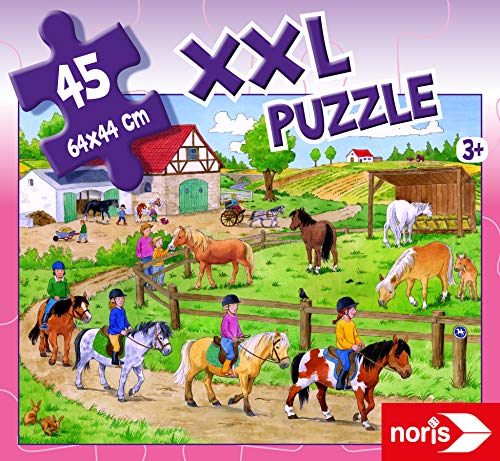 Noris 606031790 XXL - Puzzle Gigante con 45 Piezas (tamaño Total: 64 x 44 cm), para niños a Partir de 3 años